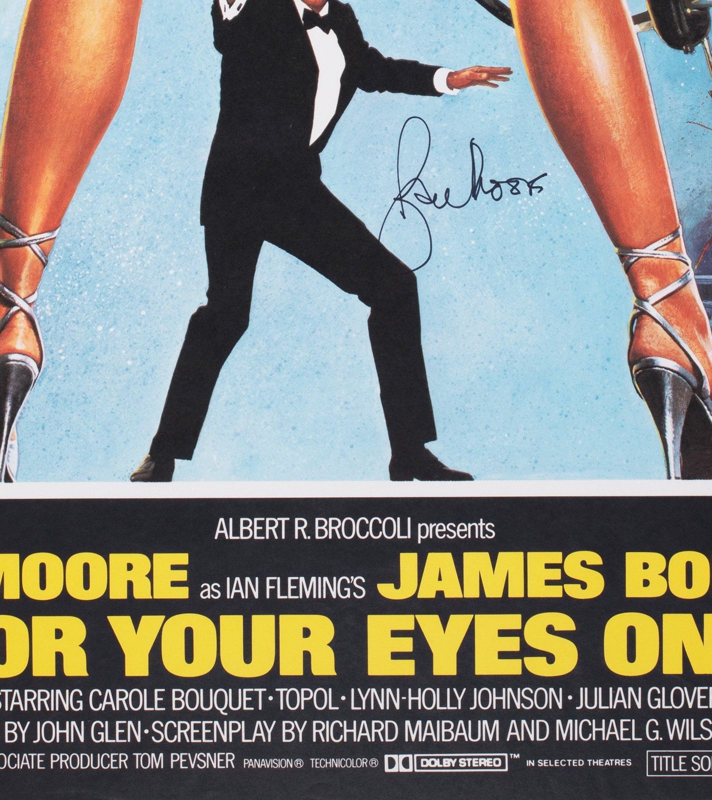For Your Eyes Only 1981 Uk Quad Film Poster, Brian Bysouth photo buy