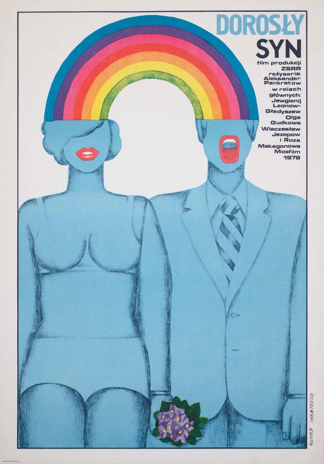 Grown Up Son (Vzroslyy Syn) 1980 Polish B1 Film Poster, Maria Ihnatowicz