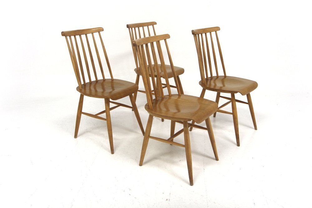 Pinnstol Scandinavian Chairs, Sweden, 1960, Set Of 4 photo vinterior