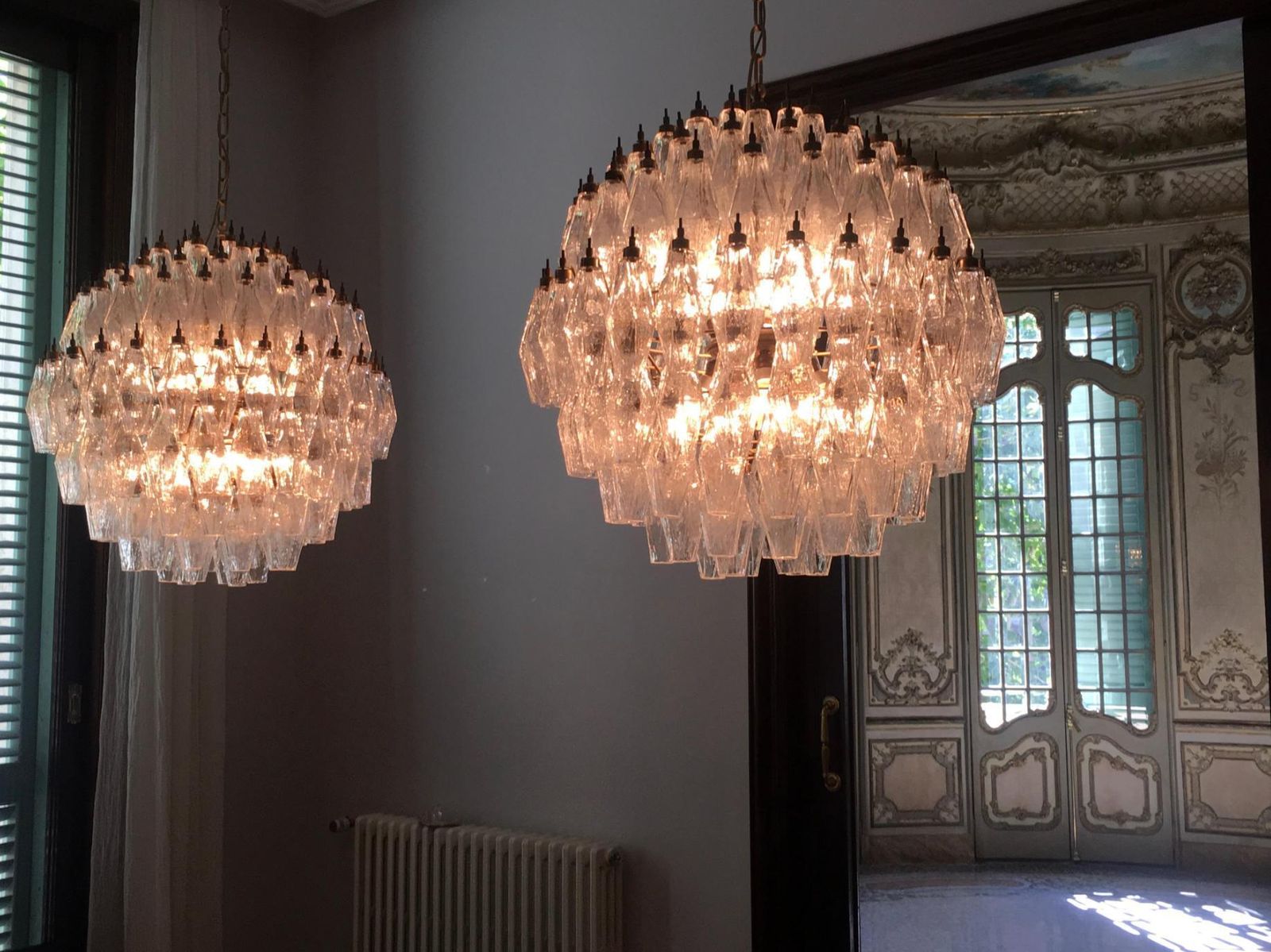 Spherical Murano Chandeliers, 1990s photo Lighting