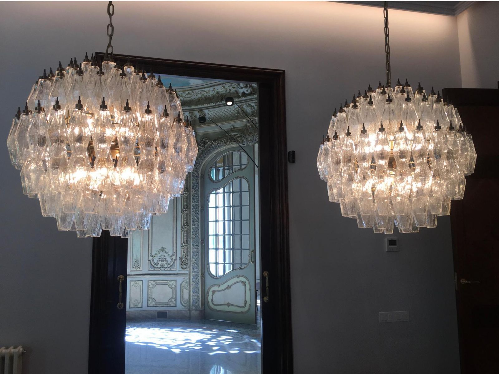 3974.0 Spherical Murano Chandeliers, 1990s photo