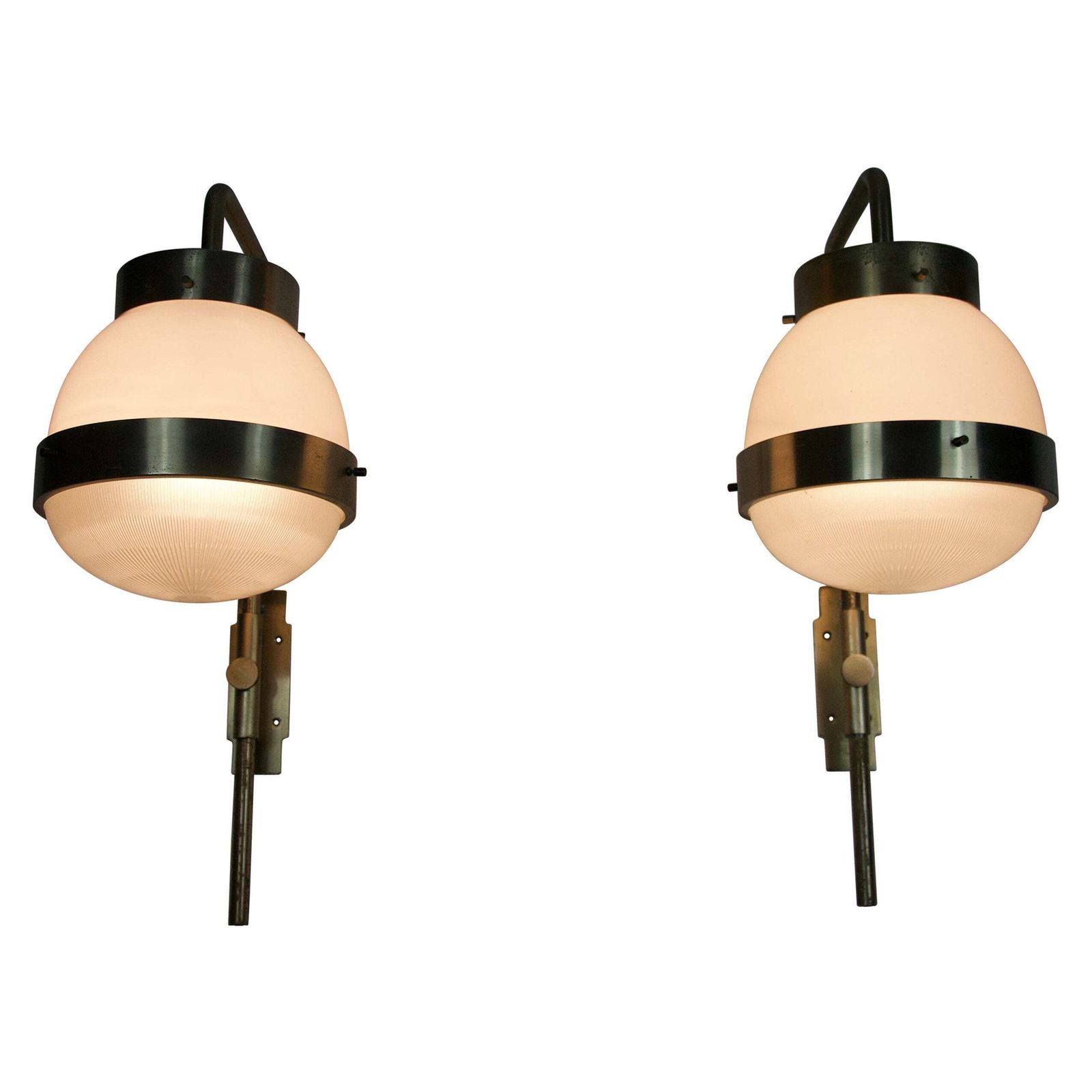 Pair Of Delta Wall Lamps By Sergio Mazza For Artemide, Italy, 1960s
