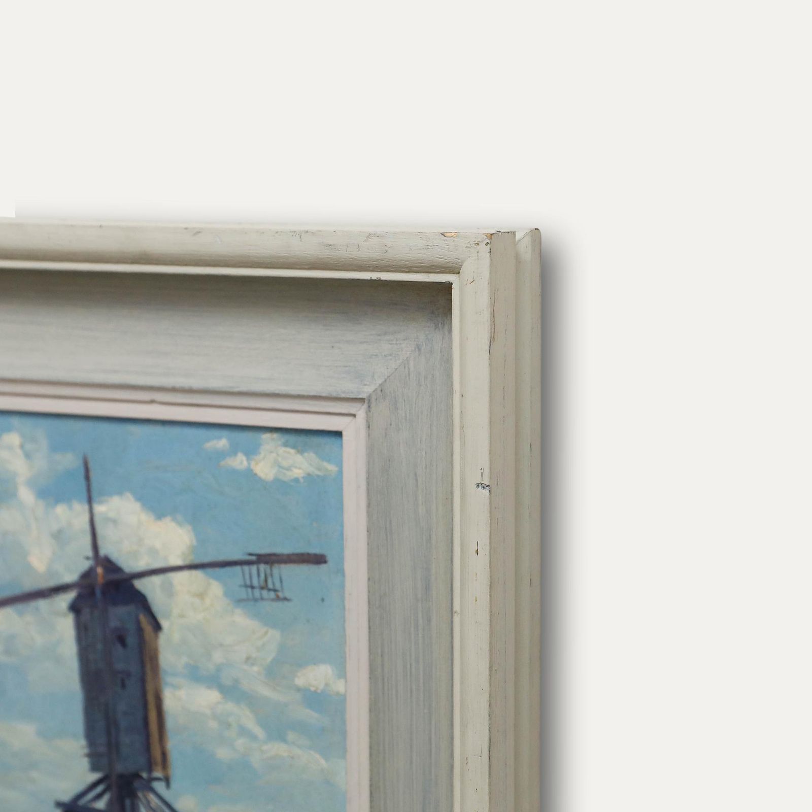 Pierre Abattucci (1871 1942)   Framed Mid 20th Century Oil, Mill On The Hill photo vinterior