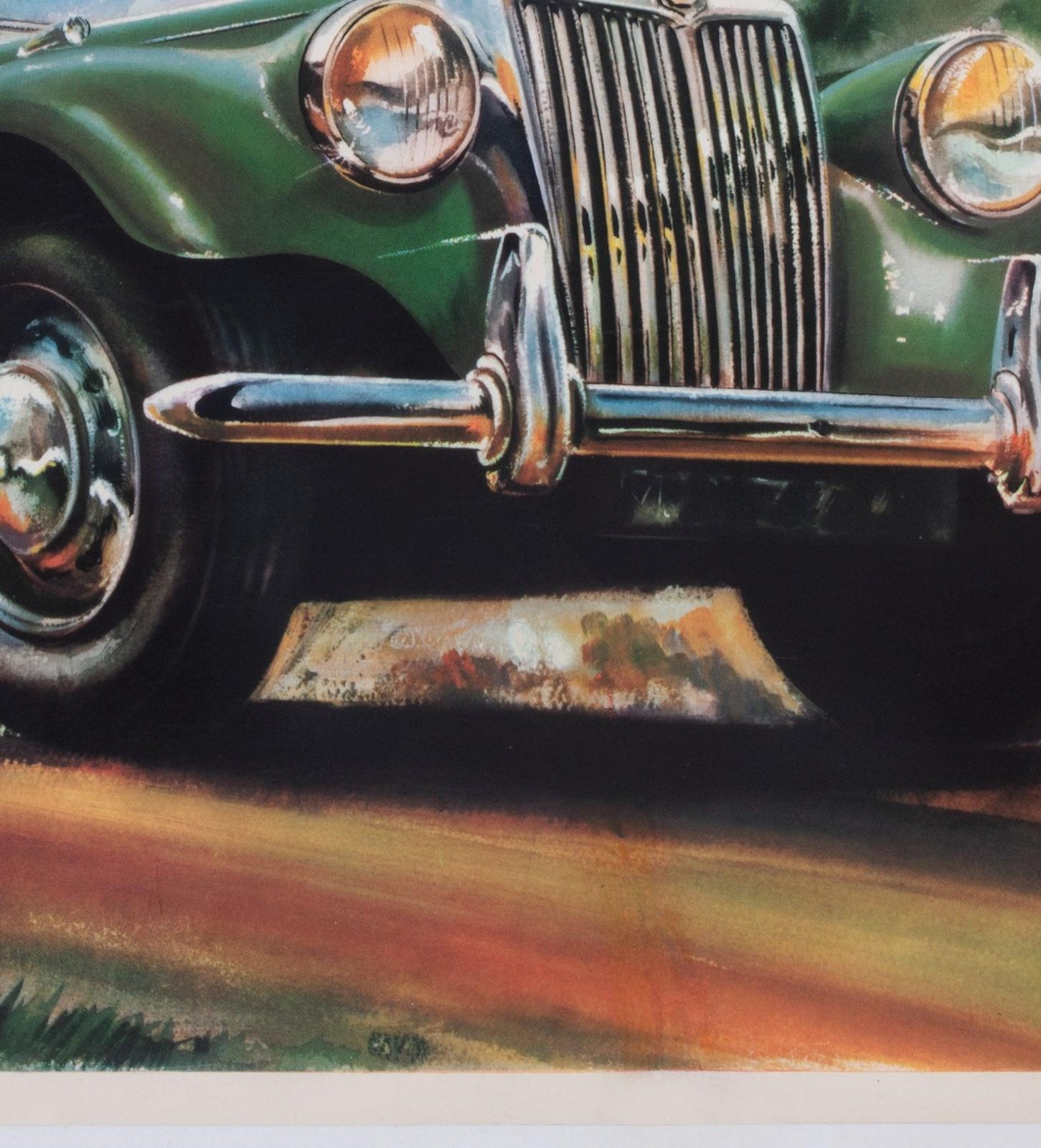 Mg Series T.F. Safety First 1953 British Poster, J. Pelling photo buy