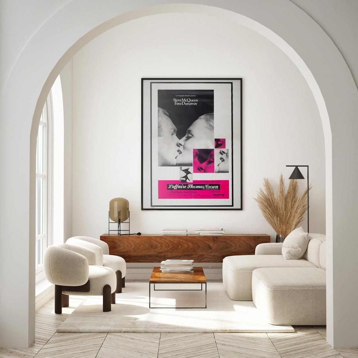 The Thomas Crown Affair 1968 French Grande Film Poster photo furniture