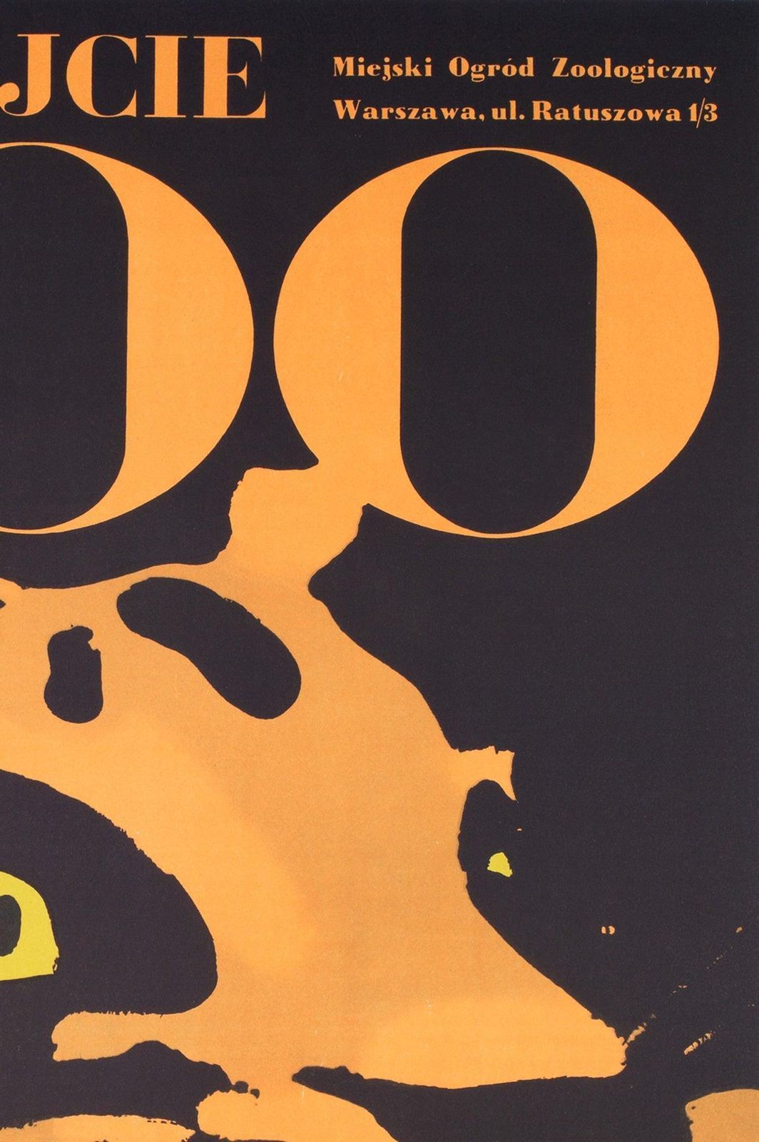 Tiger 1967 Polish Warsaw Zoo Poster, Waldemar Swierzy photo vinterior