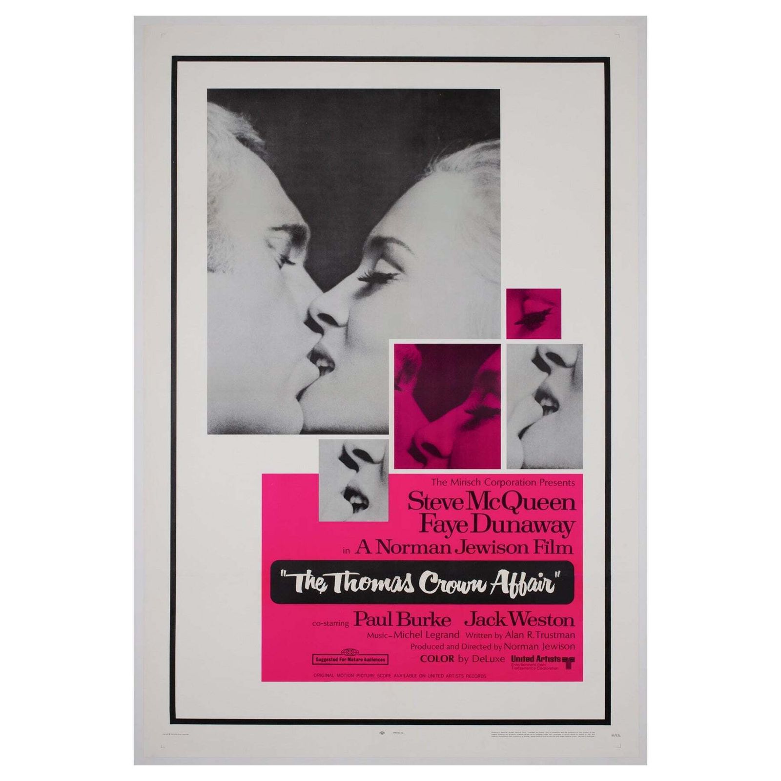 The Thomas Crown Affair 1968 Us 1 Sheet Film Poster