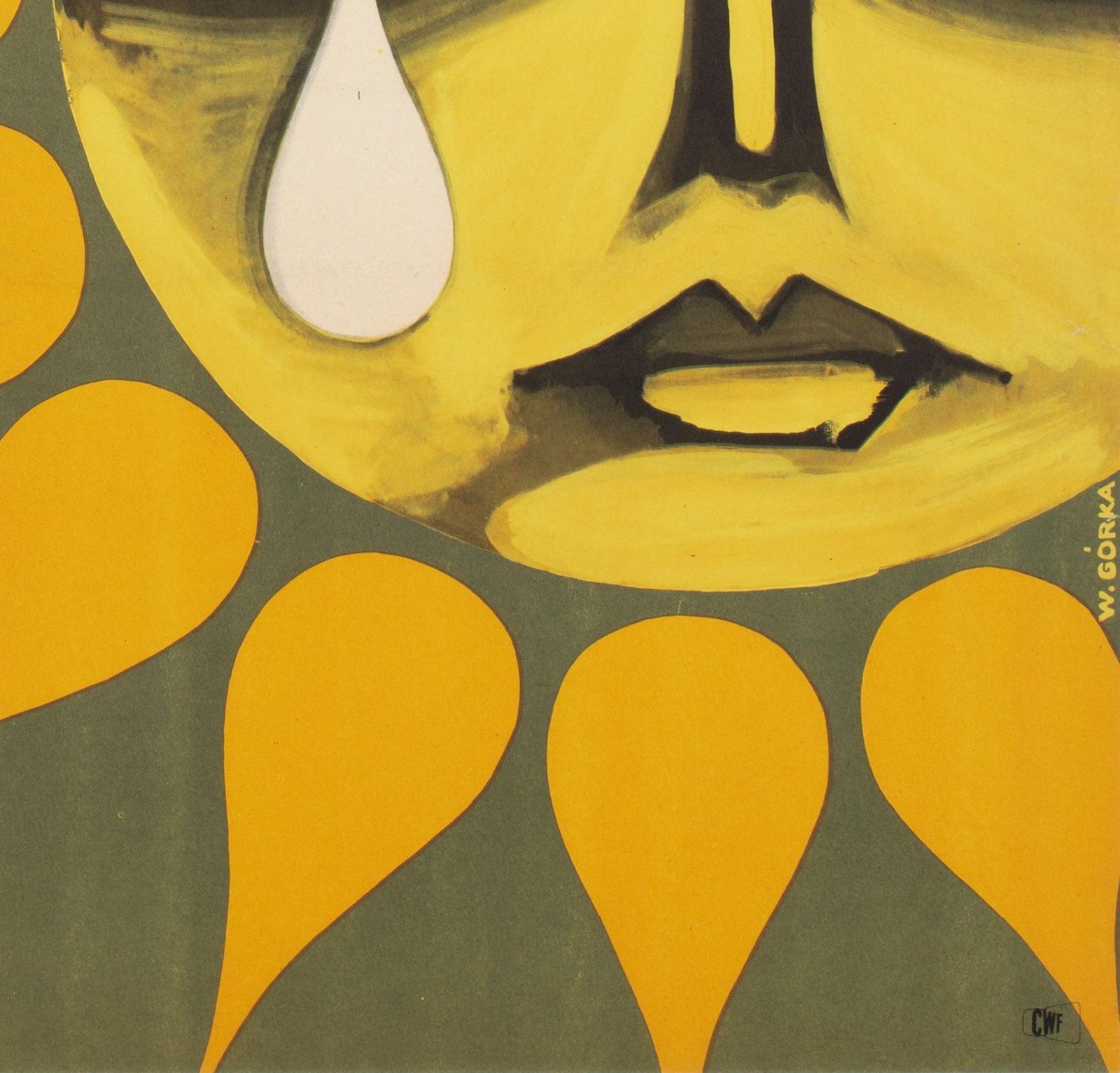 Sunflower 1971 Polish A1 Film Poster, Wiktor Gorka photo vintage