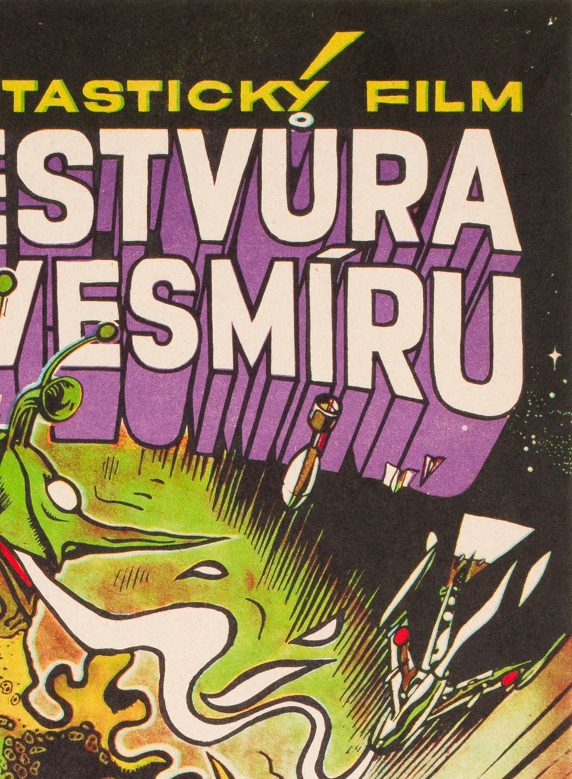 The X From Outer Space 1971 Czech A3 Film Poster, Karel Saudek photo for sale