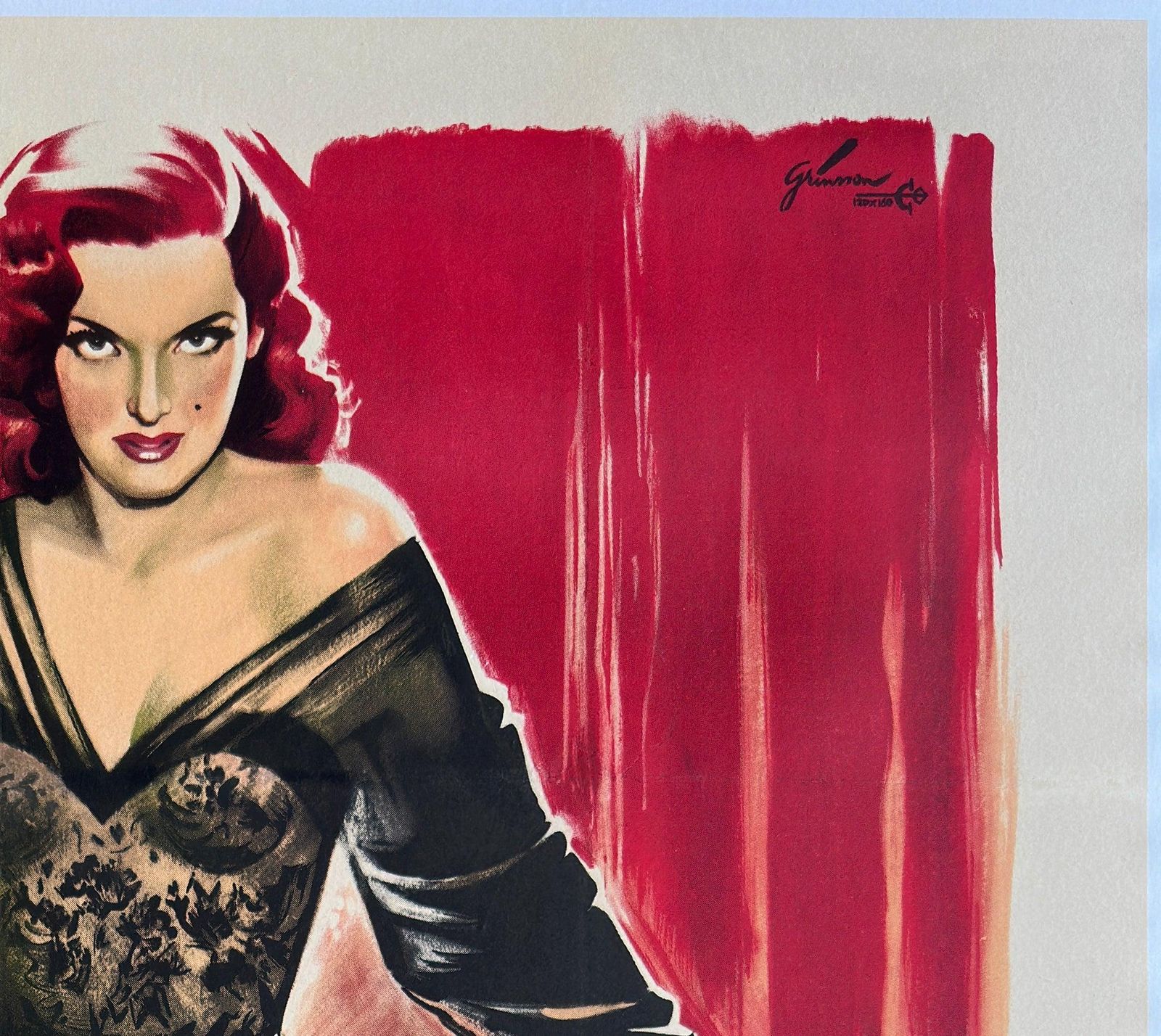 The Revolt Of Mamie Stover 1956 French Grande Film Poster, Boris Grinsson photo Art