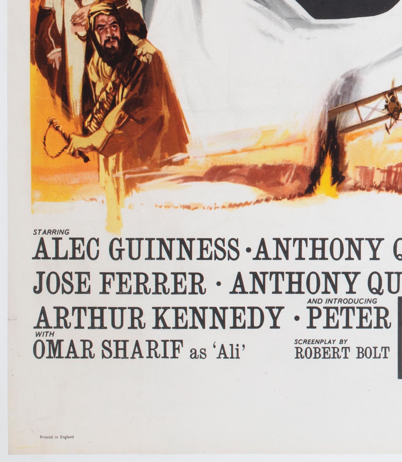 Lawrence Of Arabia 1962 Pre Oscars Uk Quad Film Poster, Georges Kerfyser photo vinterior
