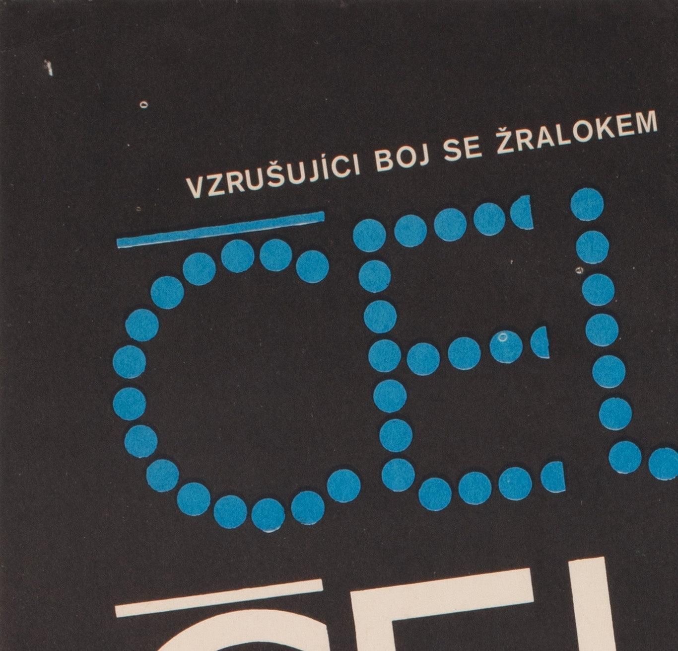 Jaws 1976 Czech A3 Film Poster, Olga Fischerova photo for sale
