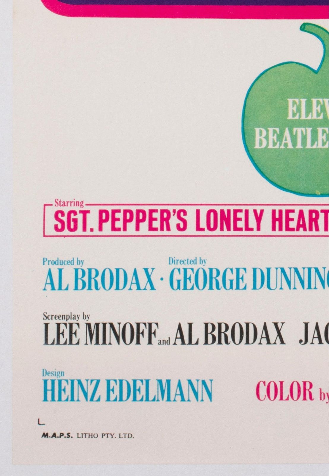 Yellow Submarine 1968 Australian Daybill Film Poster photo Art