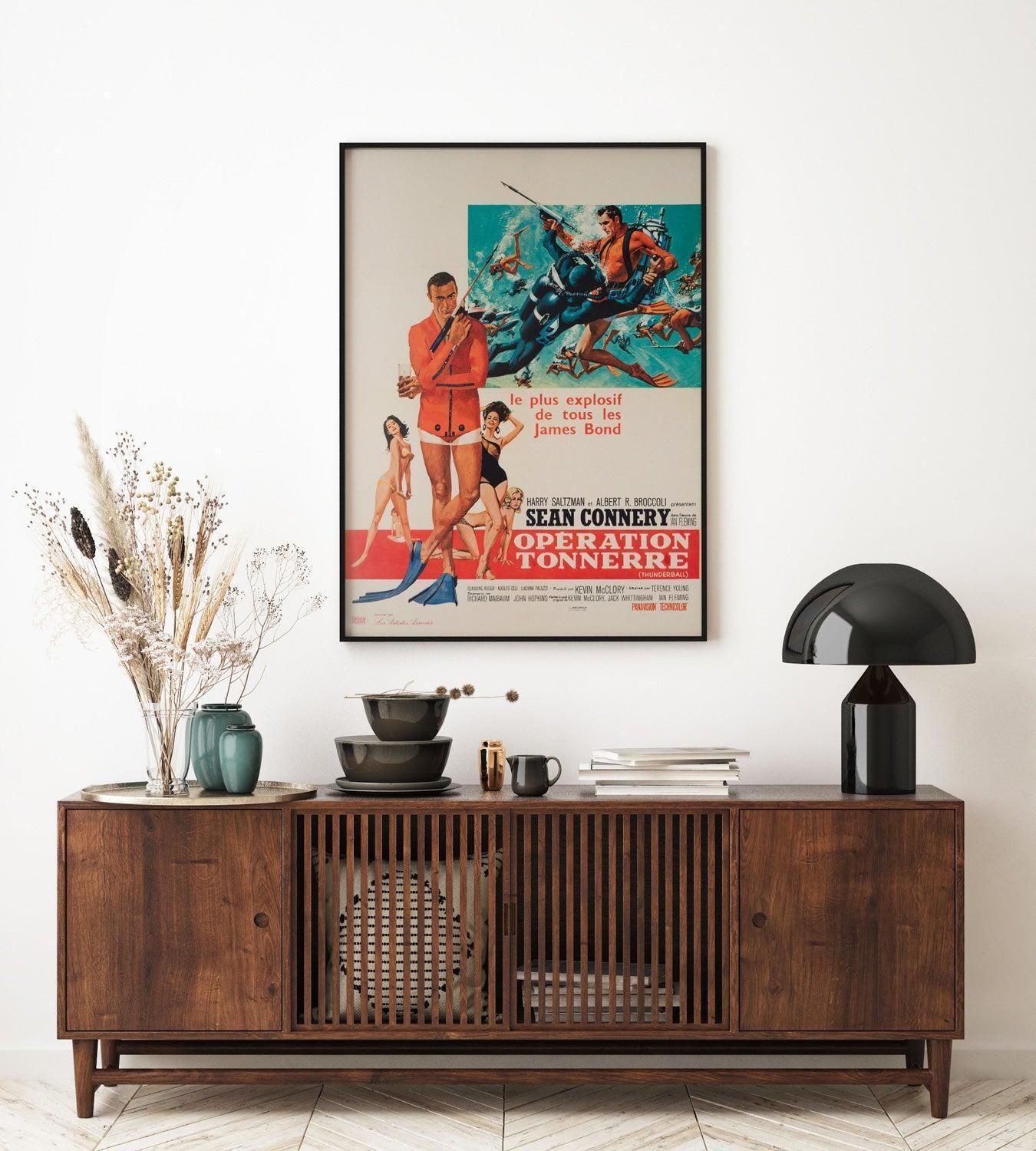 Thunderball 1965 French Moyenne Film Poster, Robert Mcginnis And Frank Mccarthy photo furniture
