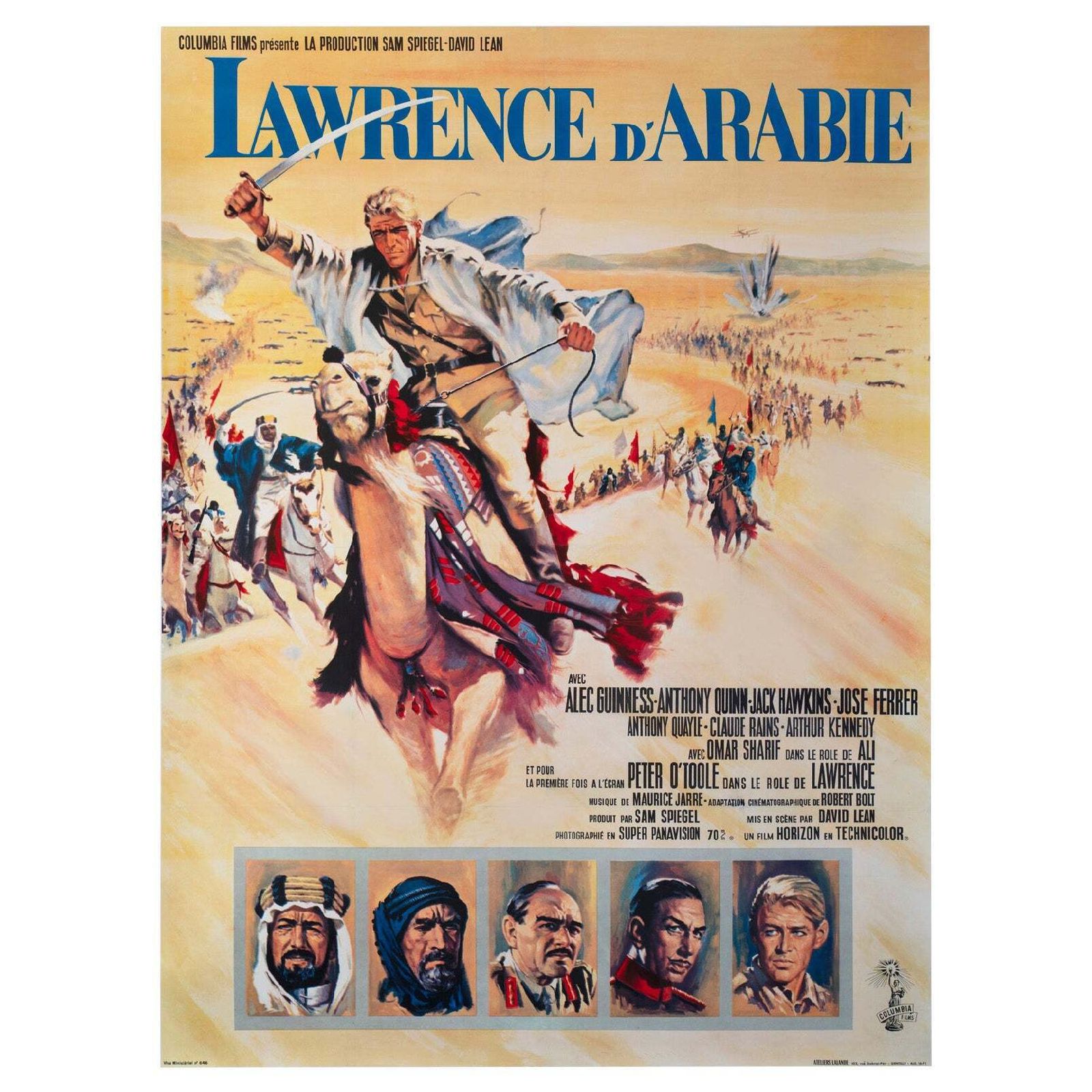 Lawrence Of Arabia 1963 French Grande Film Poster