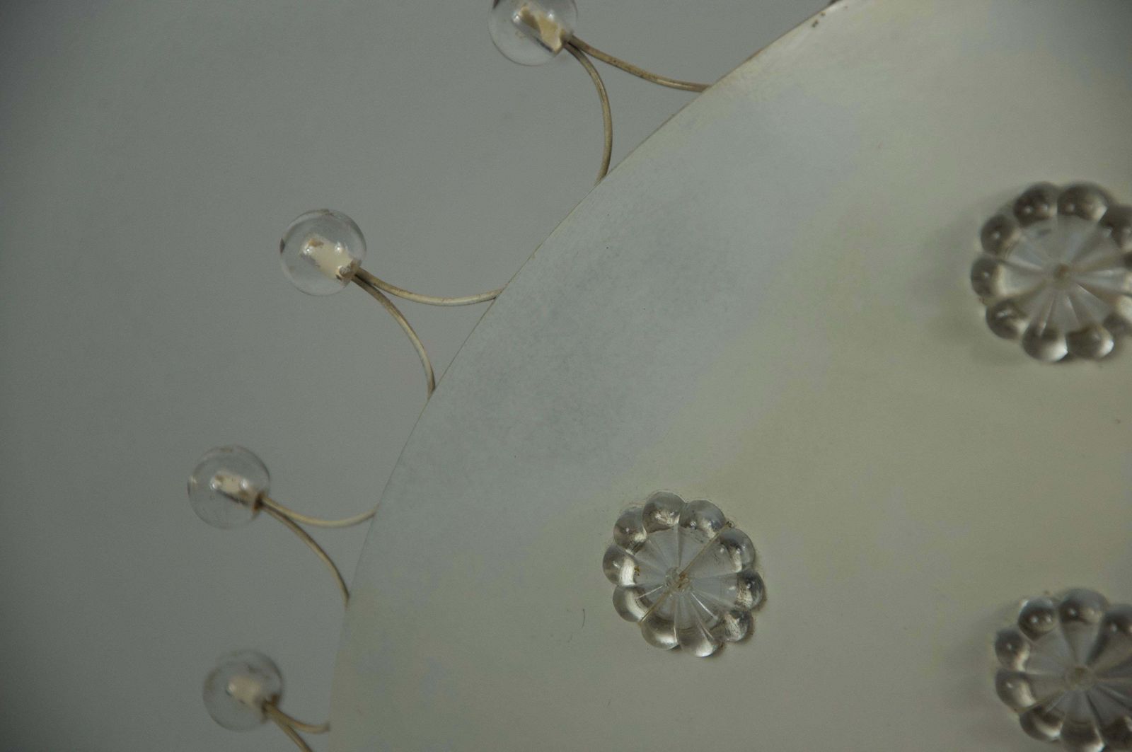 2487.0 Large White Chandelier By Emil Stejnar For Rupert Nikoll, 1960s photo