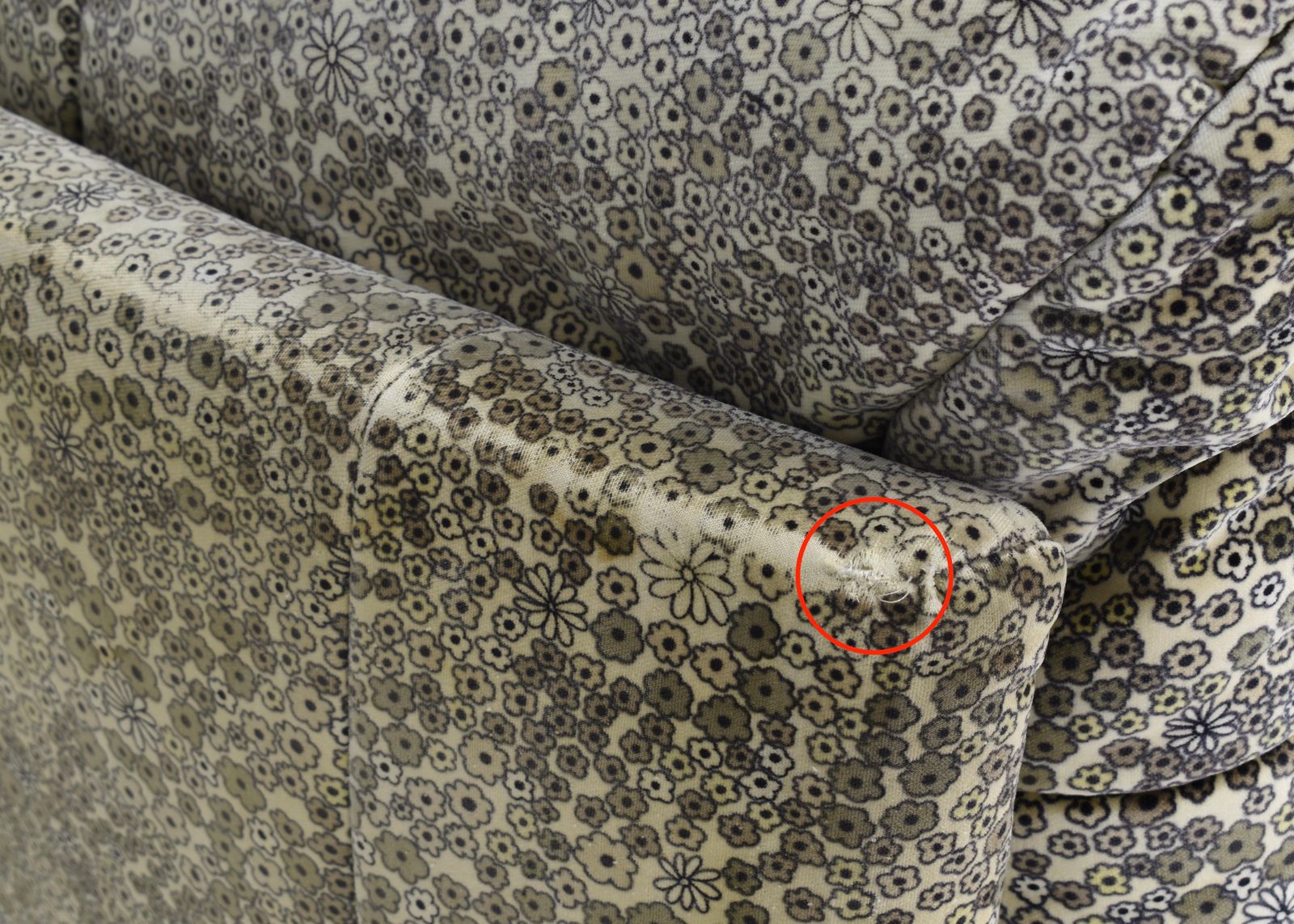 photo vintage Ligne Roset 'Dainthus' Lounge Chair By Michel Ducaroy 'Liberty Of London' Fabric