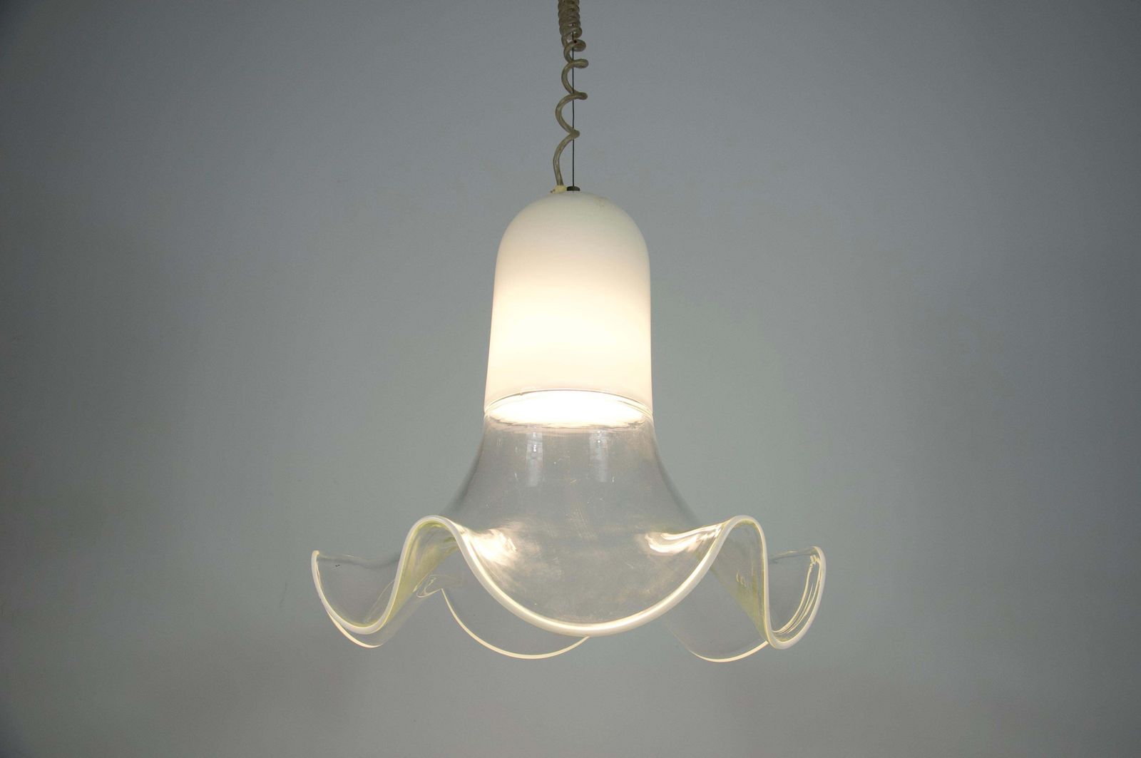 photo for sale Murano Glass Pendant Lamp By Roberto Pamio & Renato Toso For Leucos, Italy, 1970