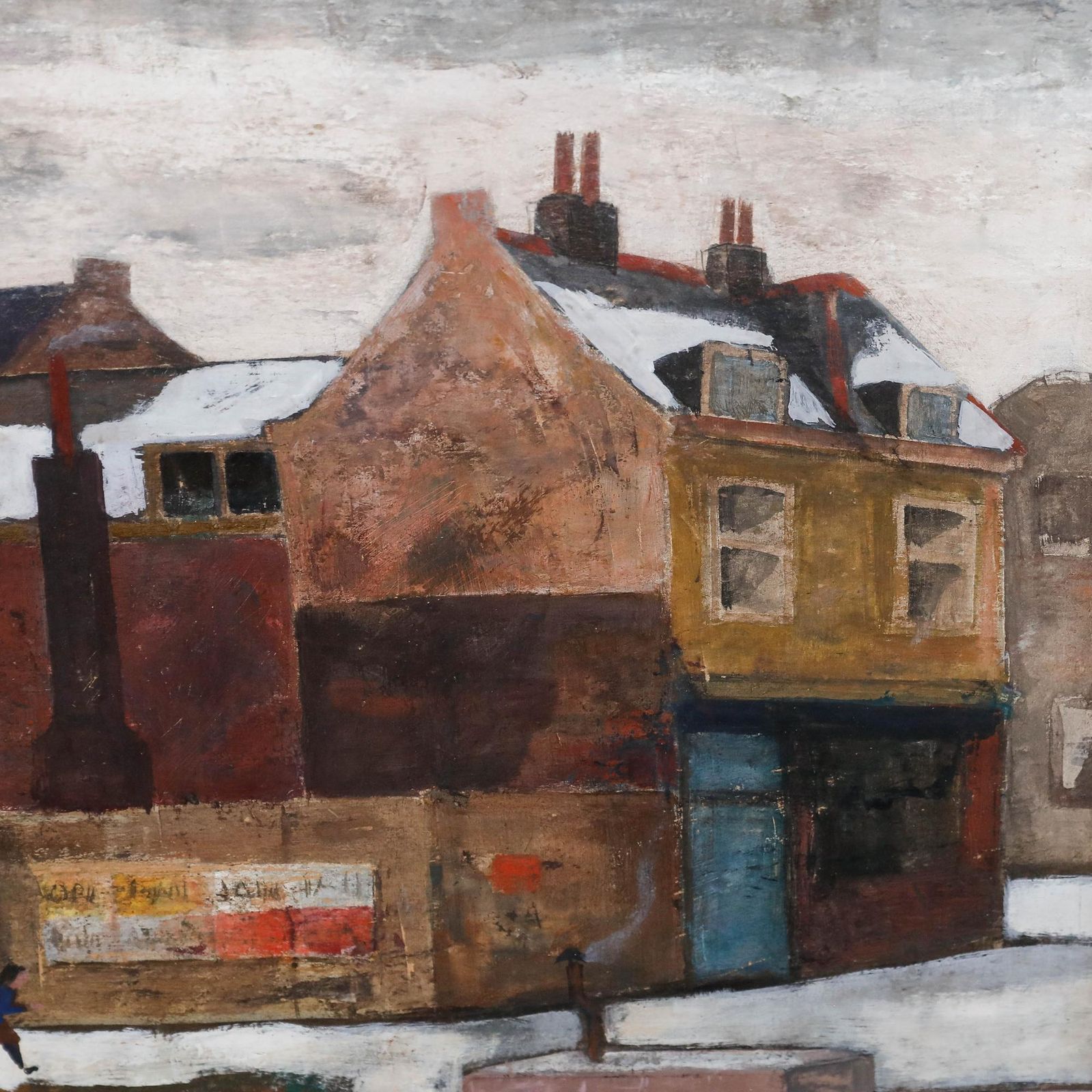 Tadeus Van Eijsden (1900 1980)   Framed Oil, Snow Day By The Canal photo 795.0