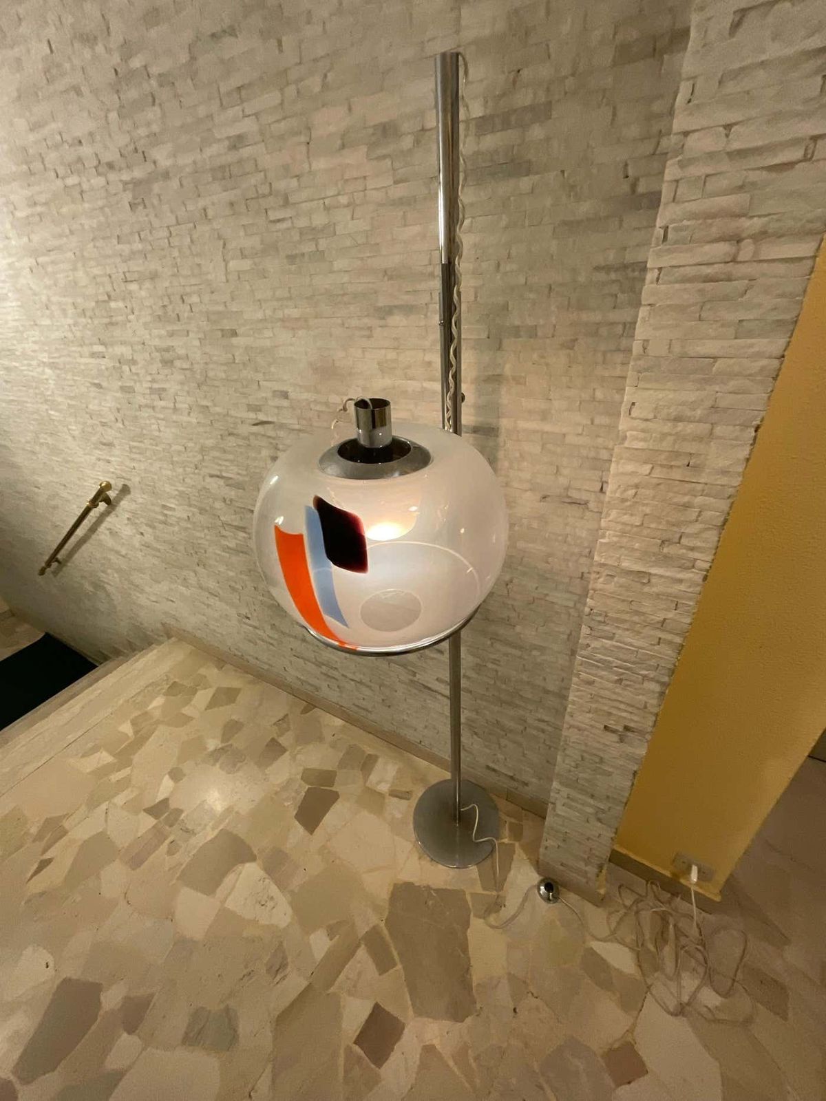 photo buy Carlo Nason   Floor Lamp With Blown Murano Glass   Italy 1970