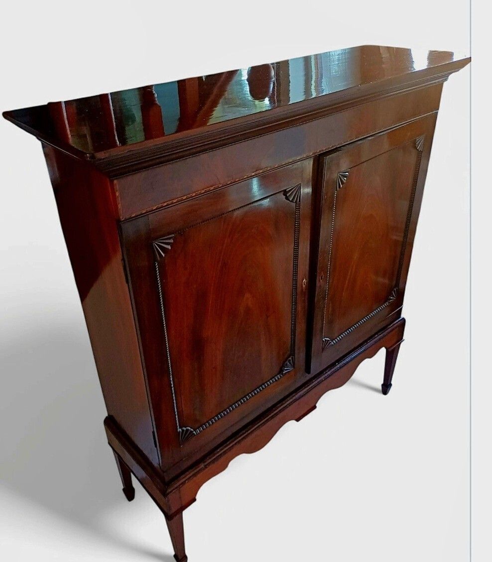 Antique Country House Storage Linen Press Cupboard Possibly Georgian Period photo furniture