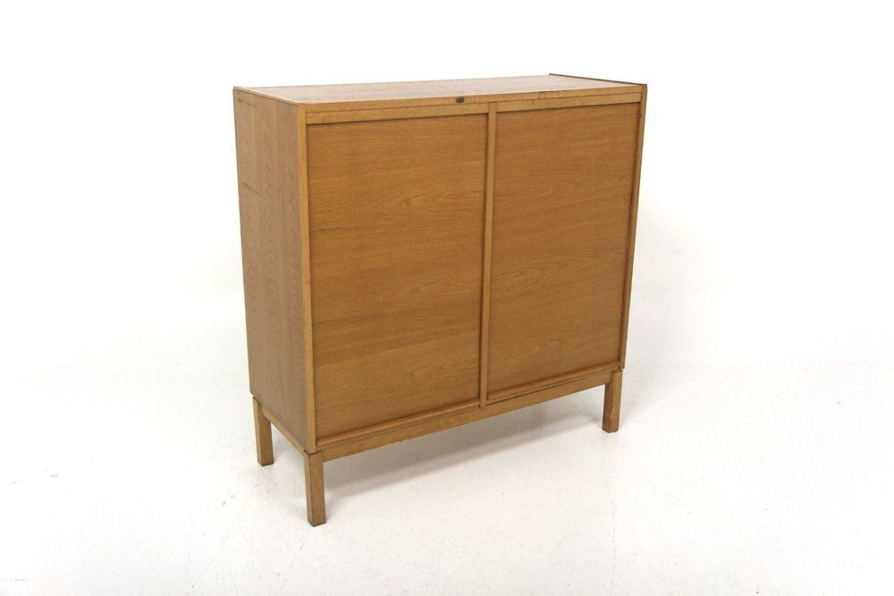 Oak Notary's Cabinet, Sweden, 1950 photo vinterior