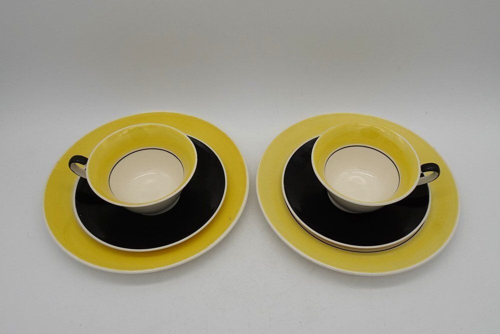 Art Deco Dutch Ineke Service Set By Edmond Bellefroid For Petrus Regout Maastricht Koninklijke Sphinx, 1933, Set Of 39 photo 1026.0