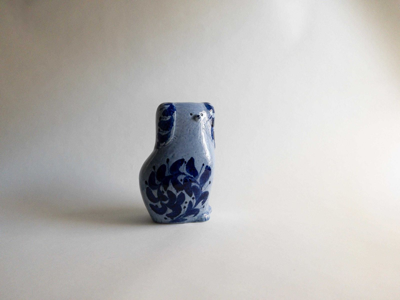 Lisa Larson Blue Poodle   Vintage Gustavsberg Swedish Dog Figurine photo vinterior
