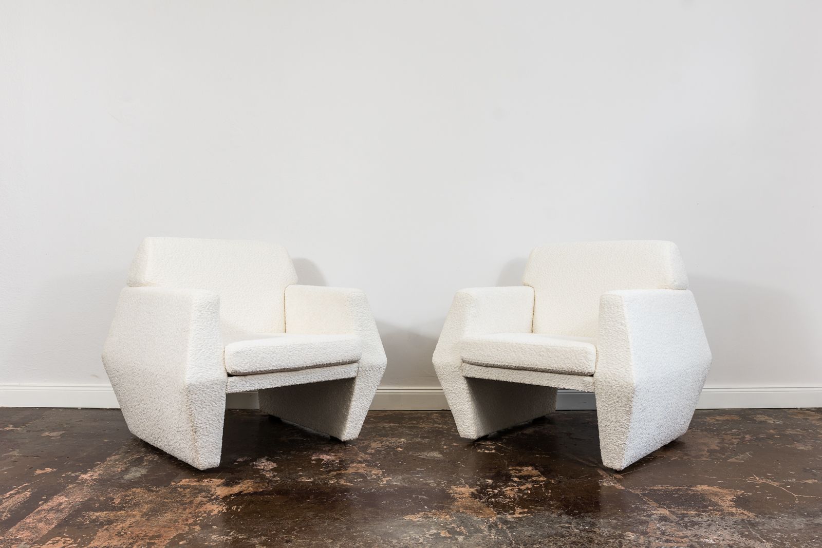Geometric Vintage Armchairs By Lfm, Poland, 1970s, Set Of 2 photo for sale