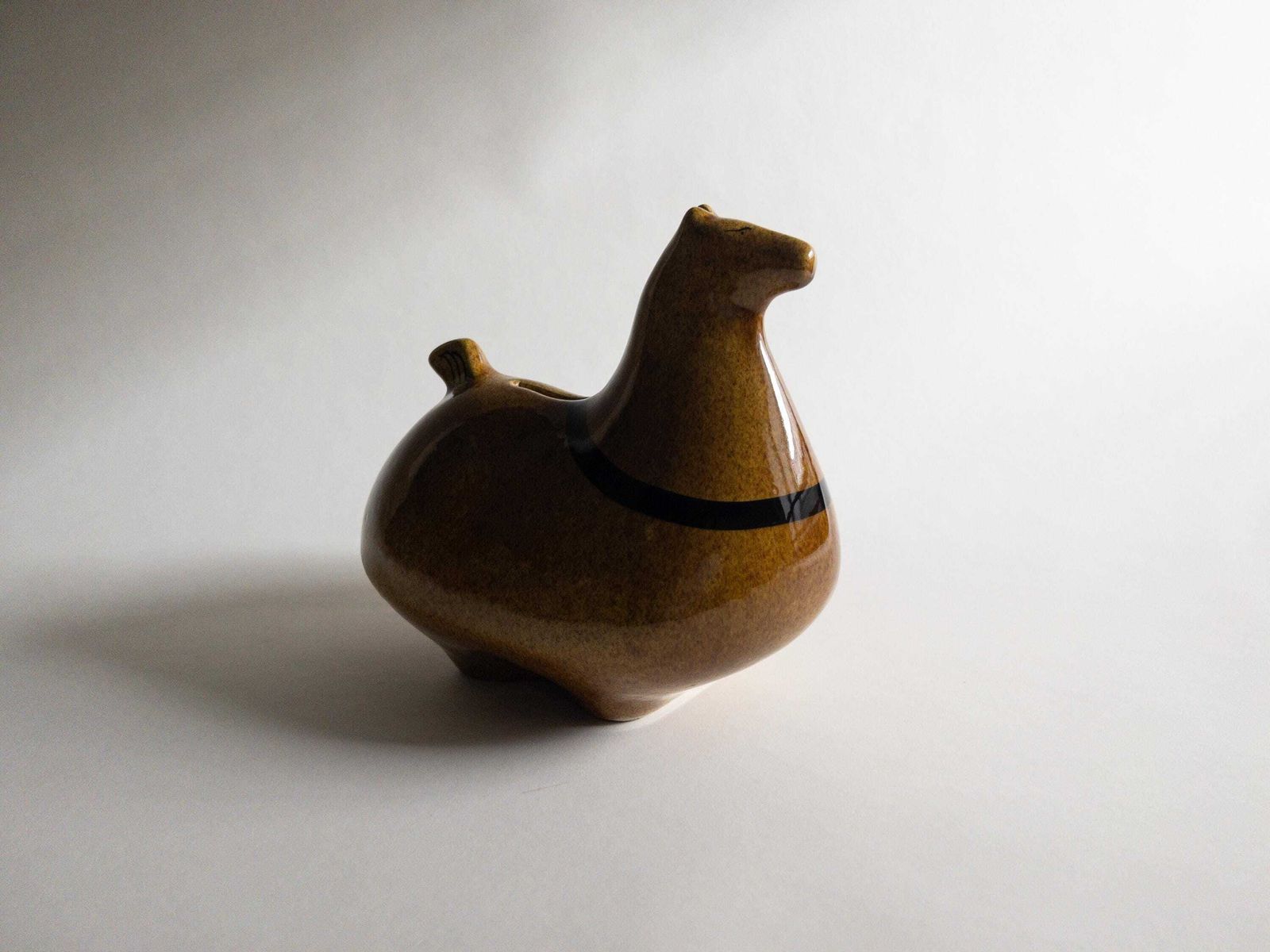 Baldelli Horse Money Bank   Rare Mid Century Italian Pottery   Collectible Piggy Banks photo 388.0
