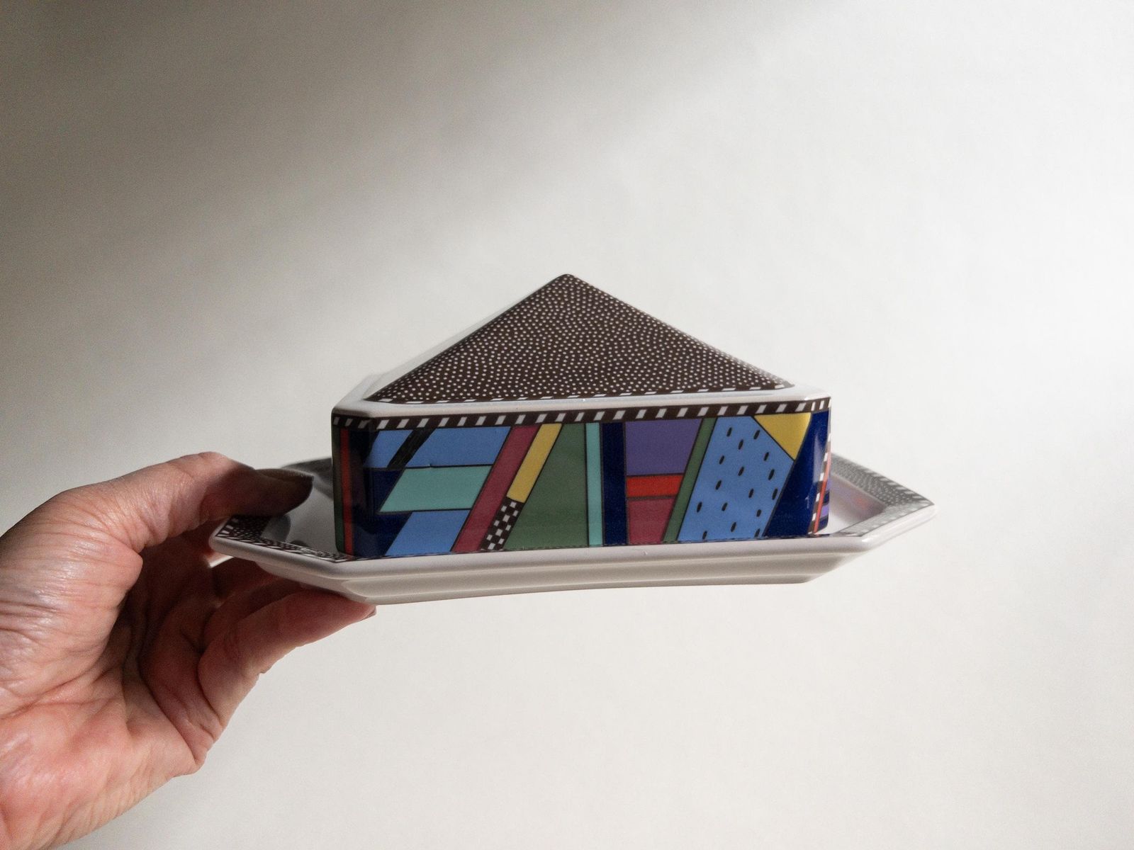 Rosenthal Metropol Butter Dish: Postmodern Ceramic Design By Barbara Brenner photo furniture