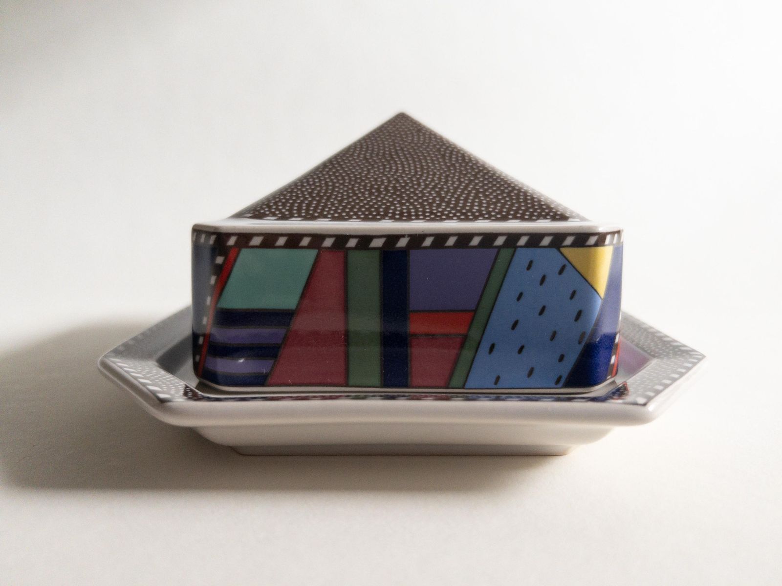 182.0 Rosenthal Metropol Butter Dish: Postmodern Ceramic Design By Barbara Brenner photo