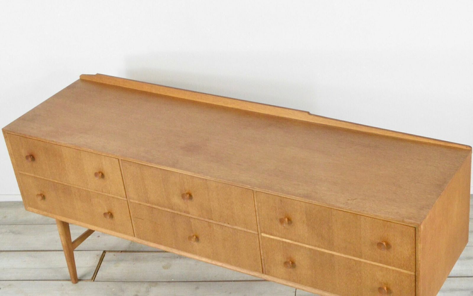 photo for sale Midcentury Meredew Sideboard / Chest Of Drawers In Oak. Vintage Modern / Retro / Scandinavian / Danish Style
