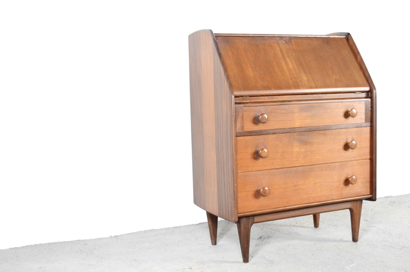photo furniture Vintage Danish Style Bureau / Cabinet In Afromosia By A. Younger