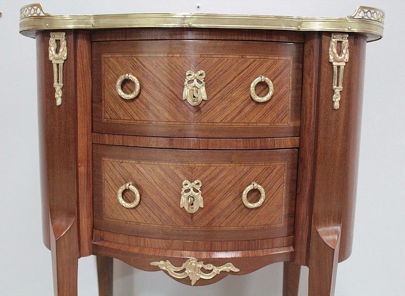 Transition Style Commode In 20th Marquetry photo furniture