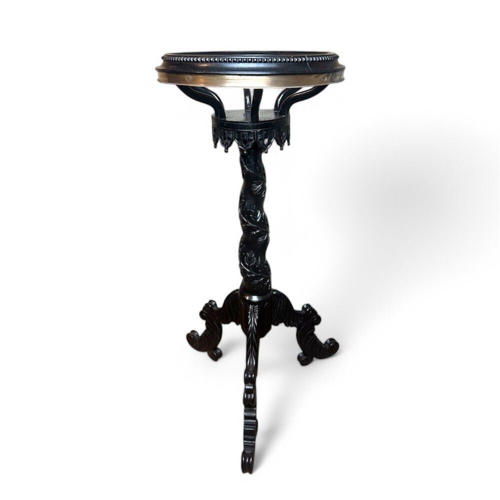 19th Centrury Anglo Indian Ebony Jardinière With Tripod Base