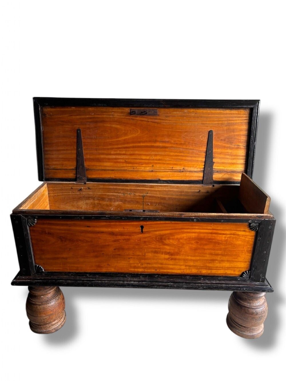 19th Century Ceylonese Satinwood & Ebony Coffer photo 2300.0