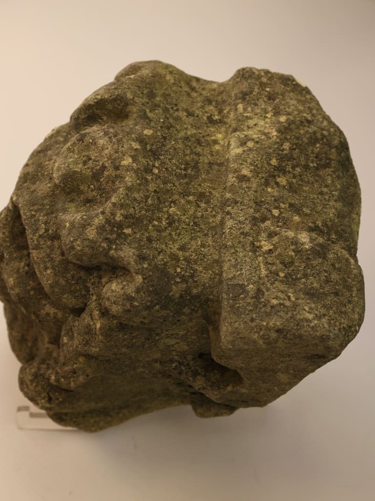 900.0 Rare 17th Century English Carved Stone Corbel Head photo