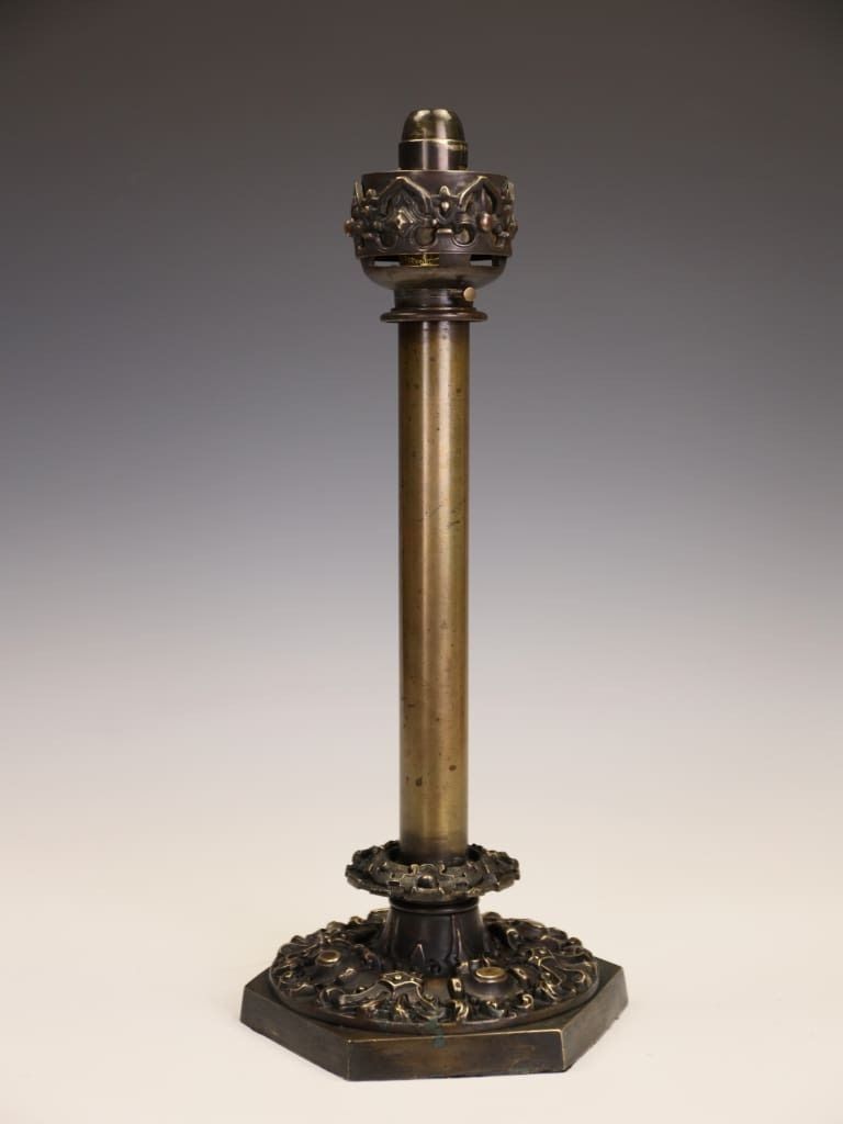 William IV Brass Patent Candlestick By Palmer & Co, London photo for sale