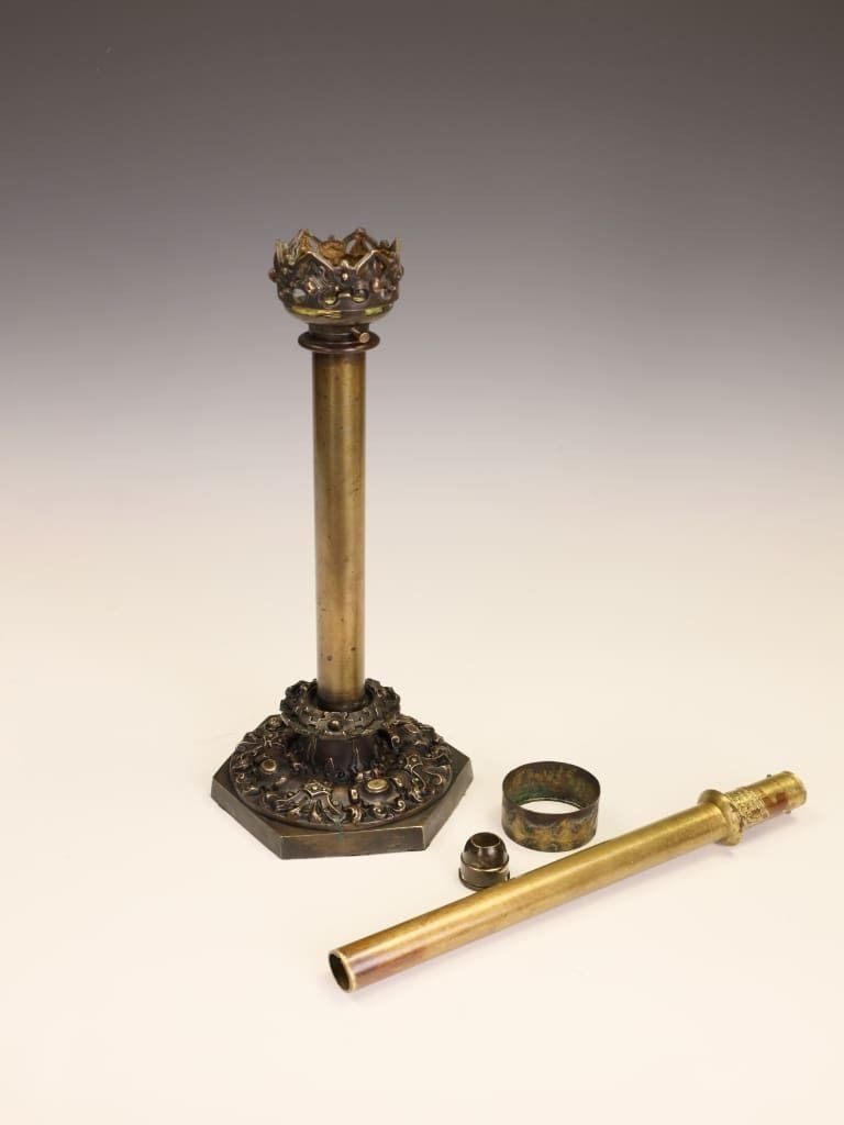 William IV Brass Patent Candlestick By Palmer & Co, London photo 395.0