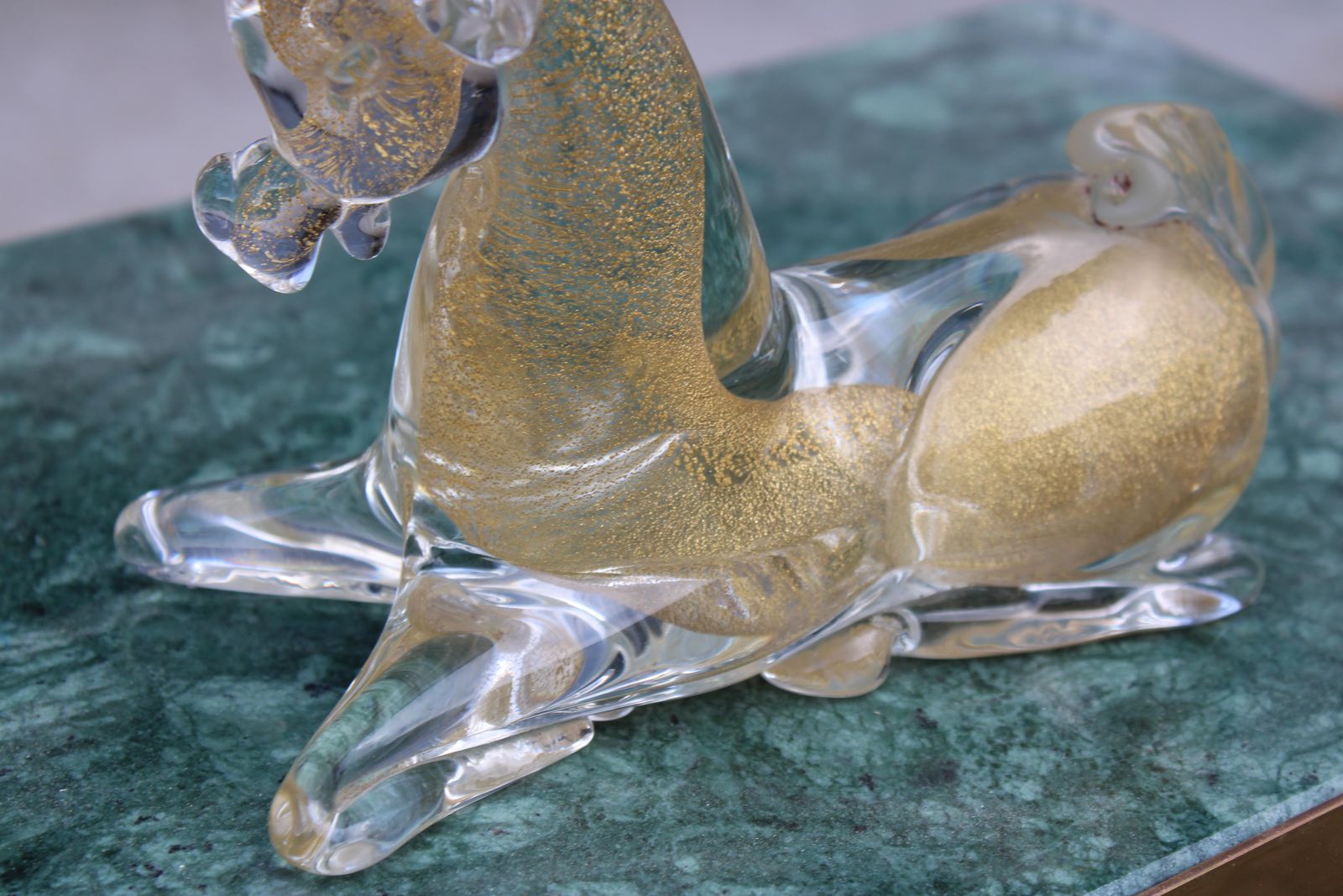 Capricorn In Murano Glass By Seguso 1950 Italy Gold Dust. photo 958.0