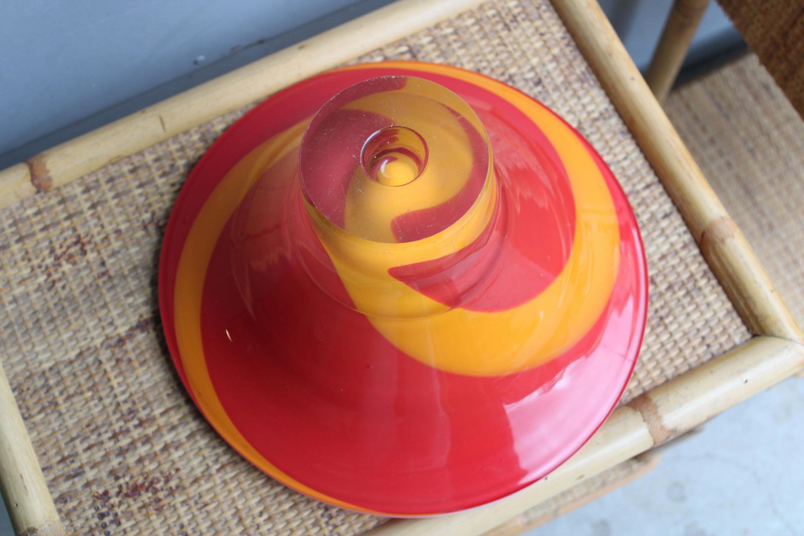 Italy Colored Murano Glass Round Cup. photo vinterior