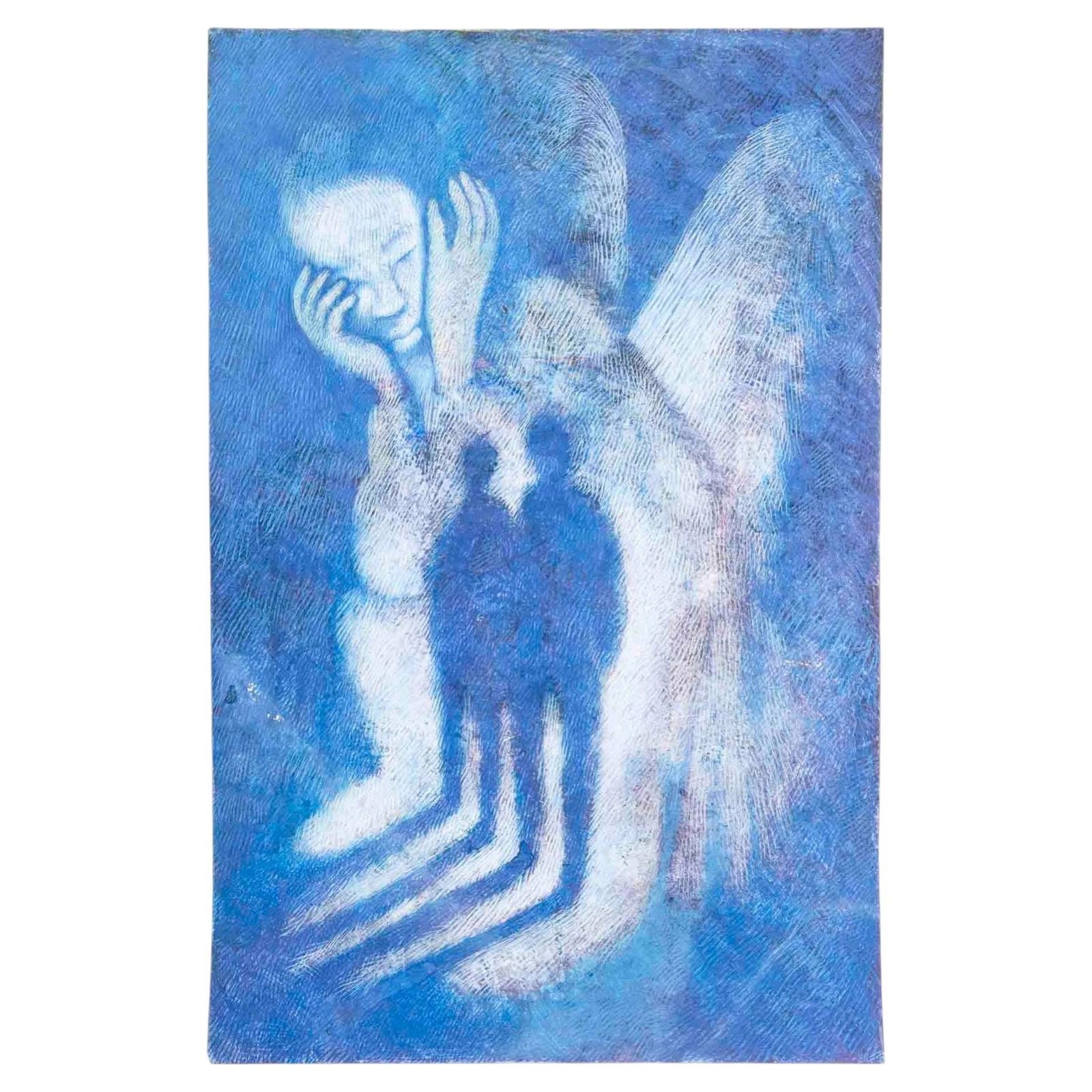Painting On Paper By Solange Grégoire, Contemporary Artwork..