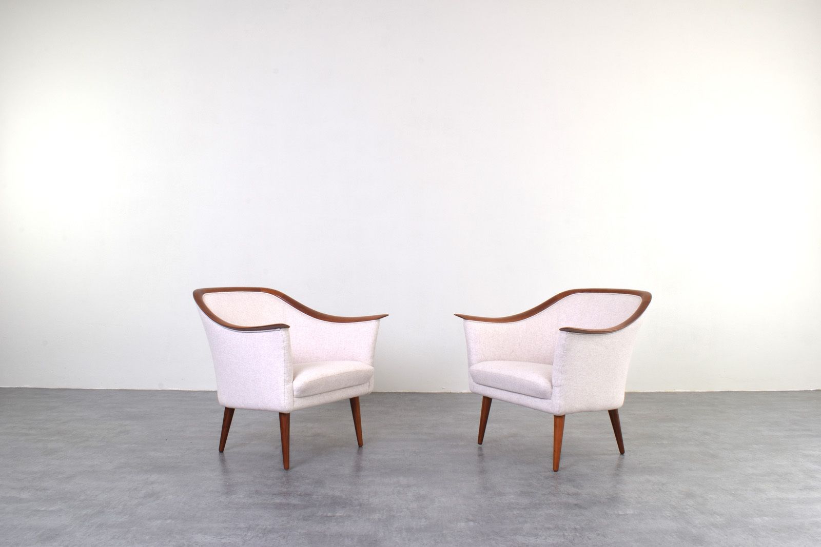 Mid Century Norwegian Teak Armchairs By Fredrik A. Kayser For Vatne Lenestolfabrikk, 1960s, Set Of 2