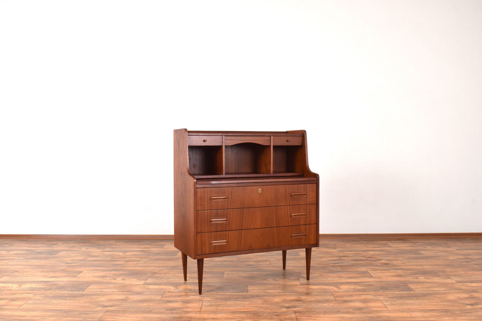 Mid Century Danish Teak Secretary, 1960s. photo for sale
