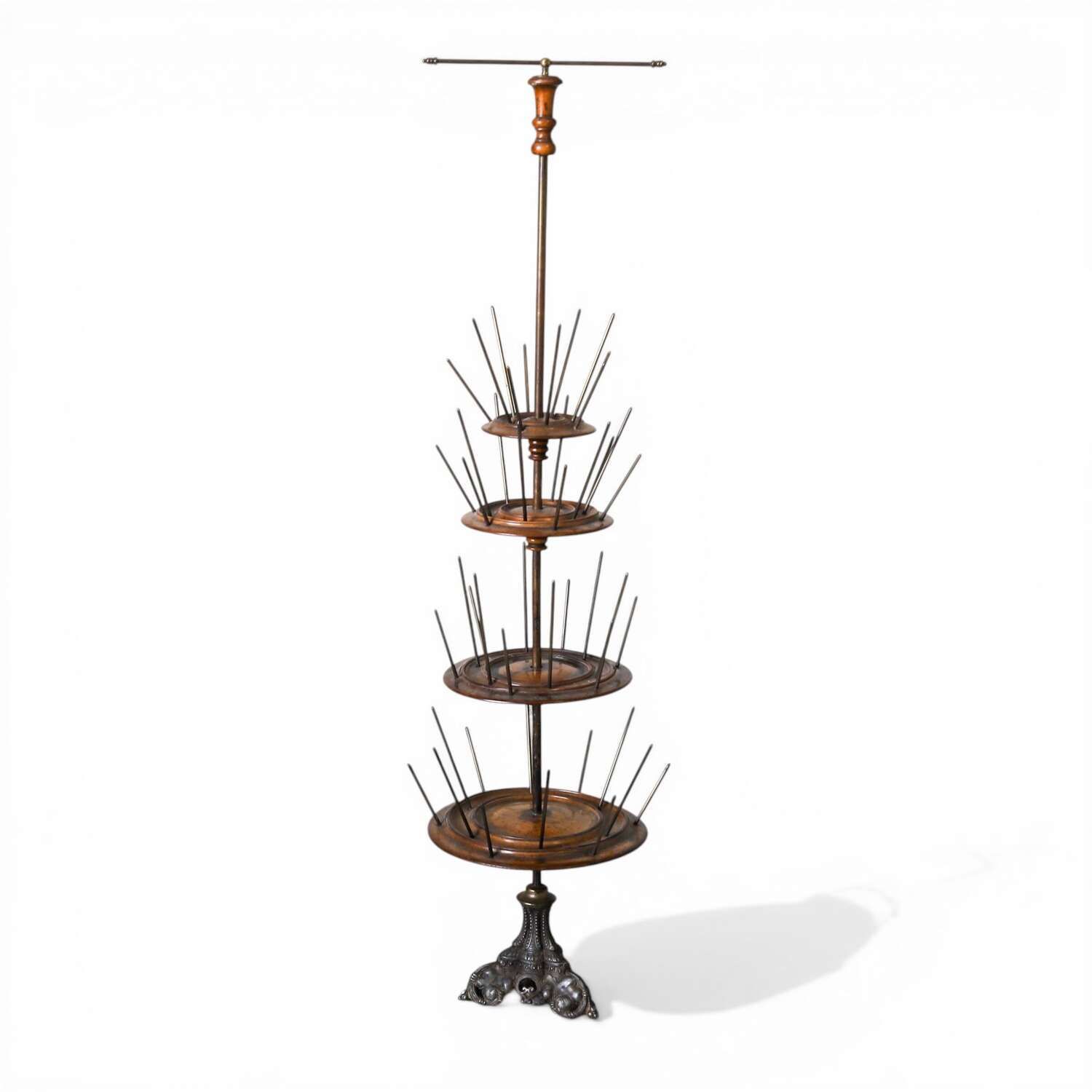 Victorian Cotton Reel Display Tree With Four Tiers, English Shop Fitting C.1890