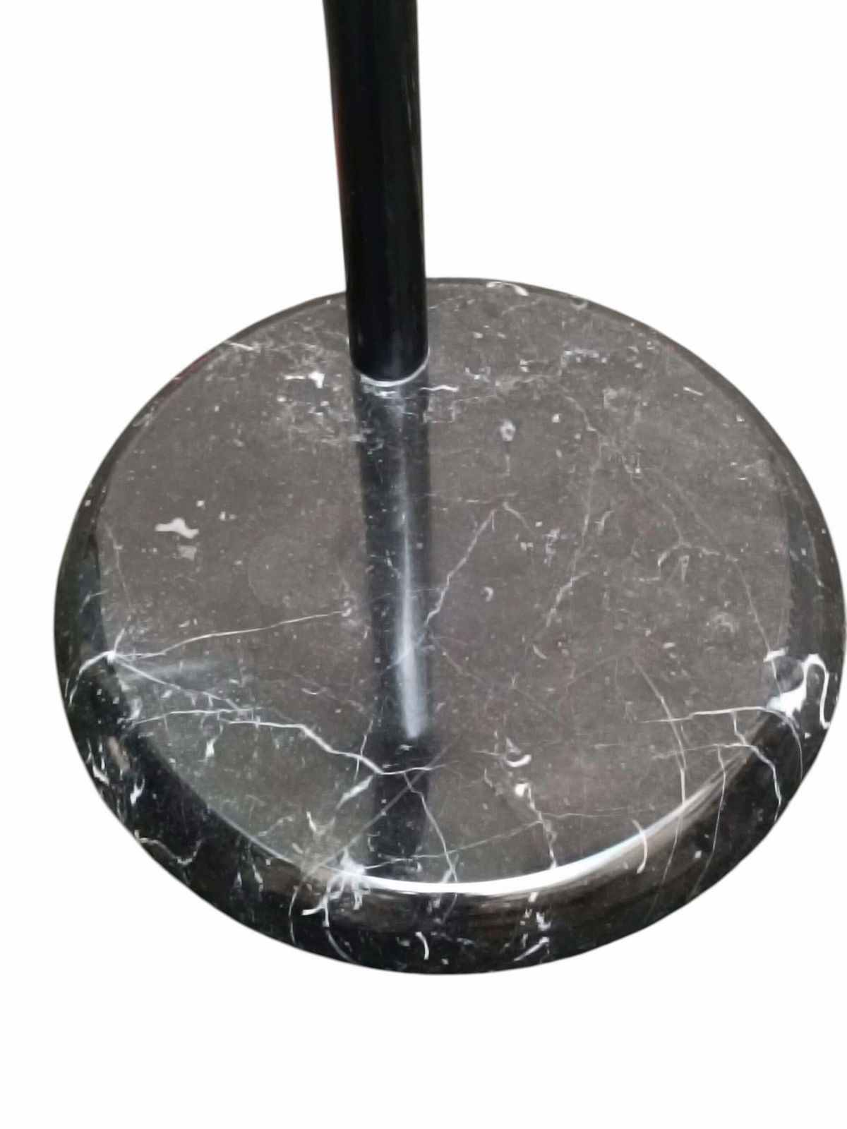 Coffee Table With Marble Base And Revolving Glass Top, Italy 1980s photo Furniture