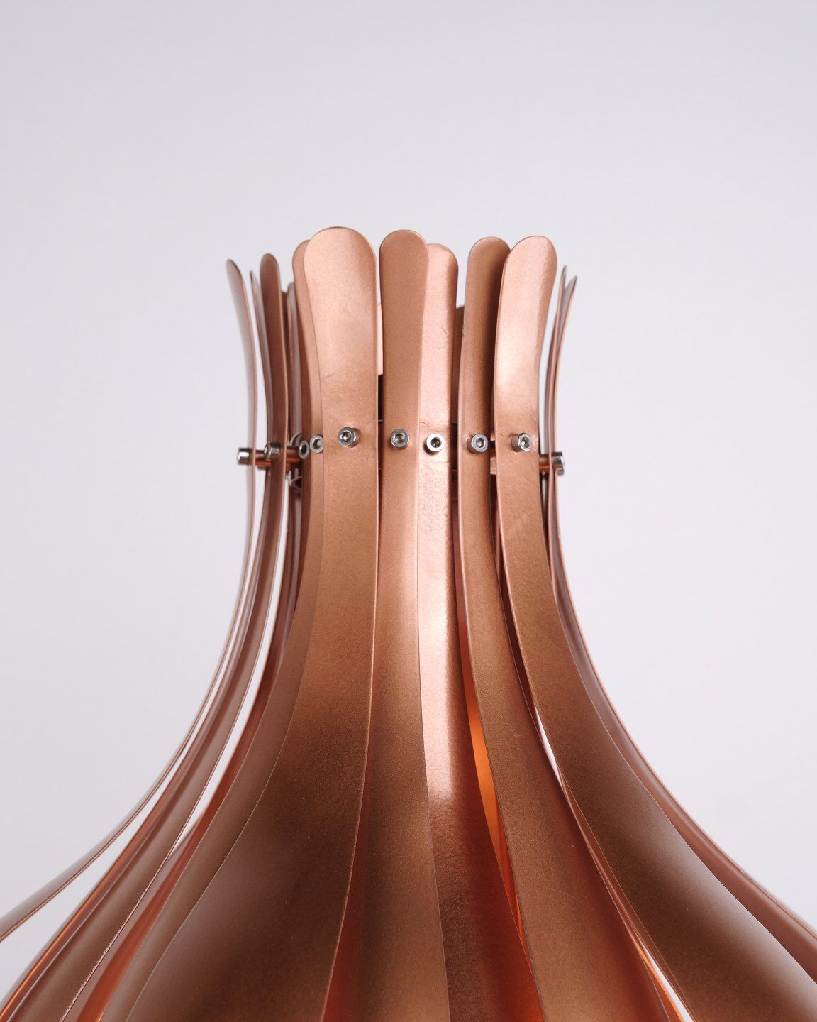 Onion Copper Table Lamp By Verner Panton, 1970s photo for sale