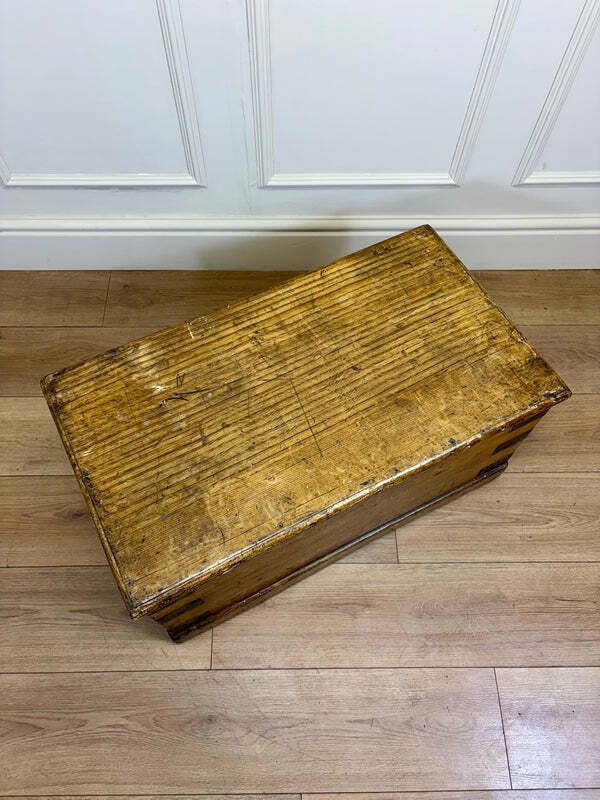 Antique Pine Storage Box Coffee Table photo 225.0