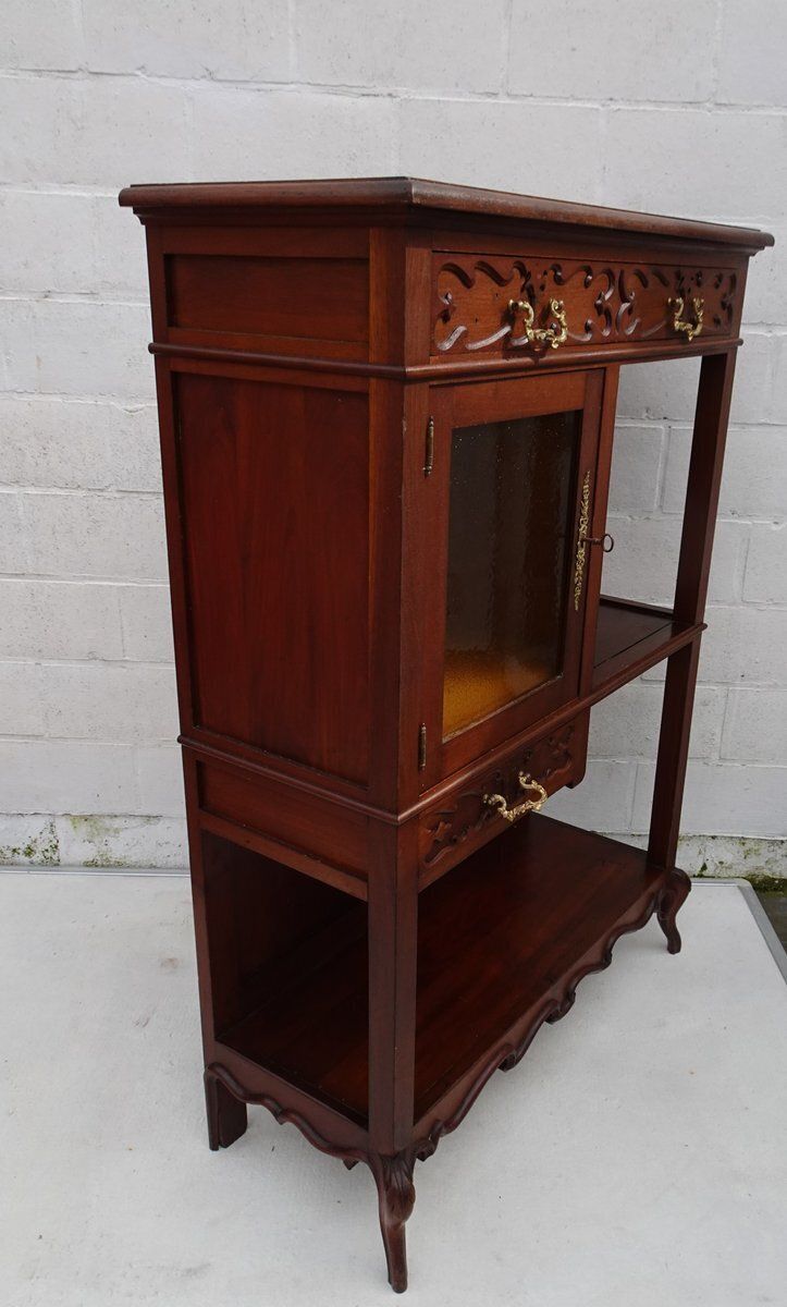 Art Nouveau Small Cabinet Display With Glass, 1920s photo buy